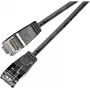 Wirewin Triotronik PKW-LIGHT-STP-K6 3.0 SW Cable de parcheo Cat6 apantallado, 3 m, negro