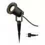 SLV Nautilus Foco de jardín con estaca 227410 GU10 IP65 con piqueta y cable de 1,5 m negro