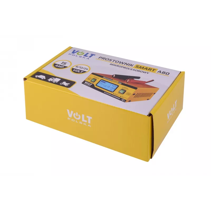 Smart Volt Rectifier Poland 6V/12V/24V 15A A80 Cargador de batería inteligente