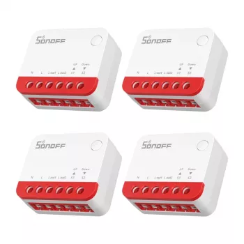 Interruptor inteligente ZigBee para persianas Sonoff MINI-ZBRBS (pack de 4)