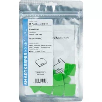 SmartKeeper bloqueador de puerto Mini/Micro SD, verde, pack de 10 (SLSART-0323)