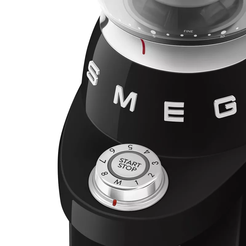 Smeg CGF03BLEU molinillo de café cónico 50's Style - negro, 150W, capacidad 350g