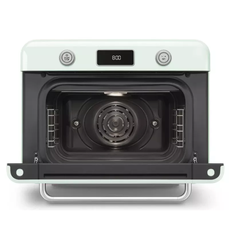 Smeg COF01PGEU mini horno Vintage, verde pastel