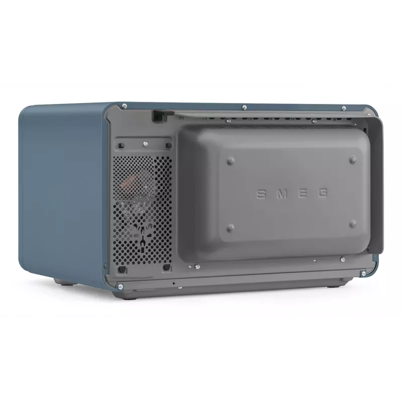 Smeg Microondas combinado MOC02SBMEU, 9 funciones, 2100 W, Storm Blue mate