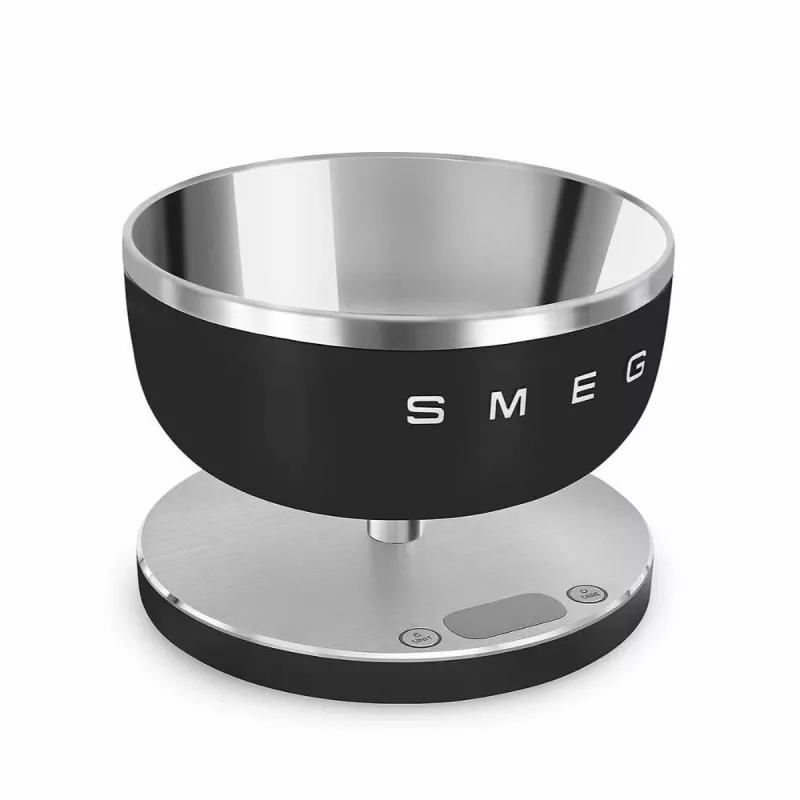 SMEG Báscula de cocina digital negra KSC01BLMWW