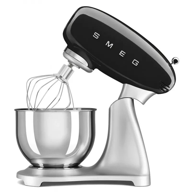 Batidora de vaso Smeg SMF04BLEU 50's Style, 800 W, 4,8 l, Negra