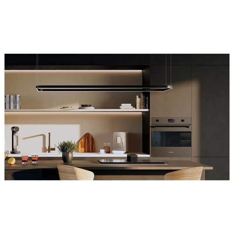 Máquina de agua con gas SMEG Sodamaker Collezione Aesthetic Black Sparkling Water Maker SKC01BLM