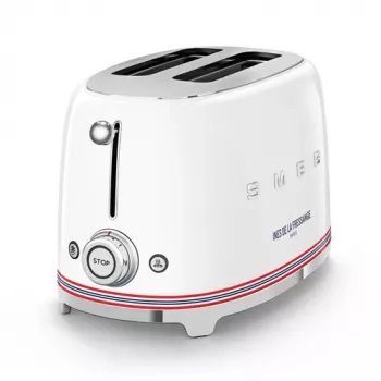 Smeg tostadora TSF01IDFEU, 2 rebanadas, blanca, Ines de la Fressange