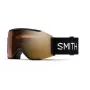 Smith Squad Mag gafas de esquí - negras con lentes ChromaPop Pro Gold Mirror y Storm Rose Flash