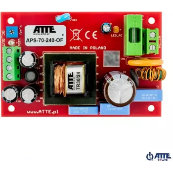Fuente de alimentación SMPS 24V 3A 72W ATTE APS-70-240-OF