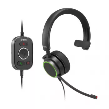 Snom A330M Auricular mono on-ear con cable y micrófono con cancelación de ruido