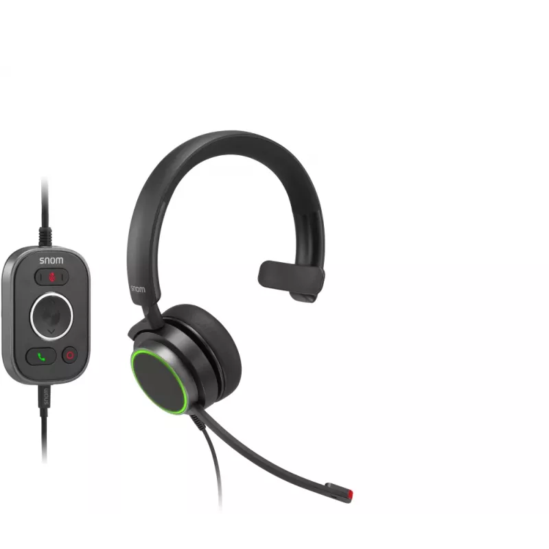 Snom A330M Auricular mono on-ear con cable y micrófono con cancelación de ruido