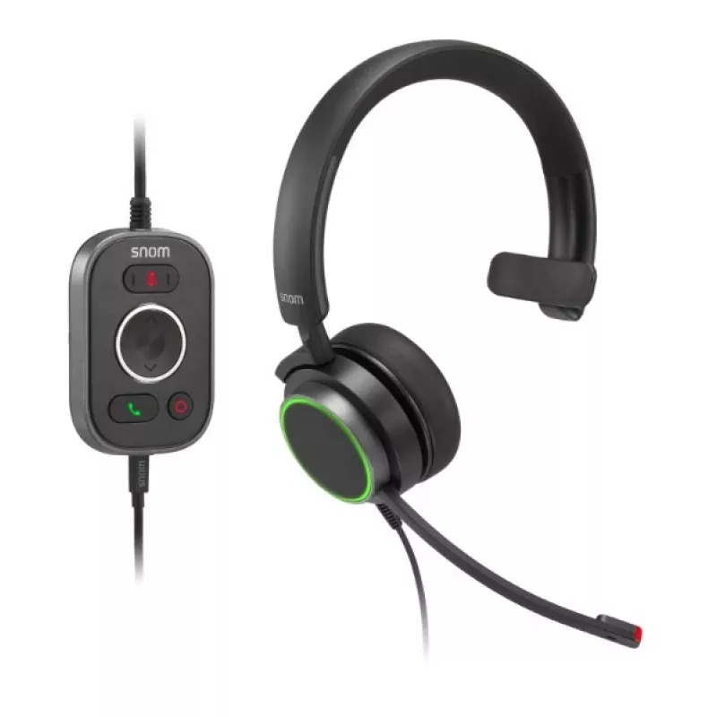 Snom A330M Auricular mono on-ear con cable y micrófono con cancelación de ruido