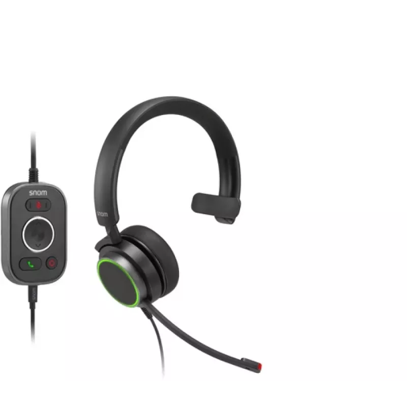 Snom A330M Auricular mono on-ear con cable y micrófono con cancelación de ruido