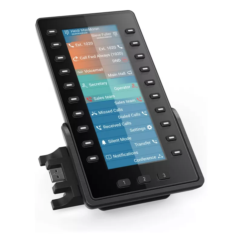 Módulo de expansión Snom D8C para teléfonos IP D862/D865, pantalla en color de 4,3 inch, 48 teclas programables, USB, negro