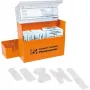 Söhngen Aluderm Dispensador de tiritas, montaje en pared, 60 tiritas elásticas, naranja 1009910