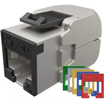SOLARIX keystone jack Cat.5E STP sin herramientas, RJ45, blanco