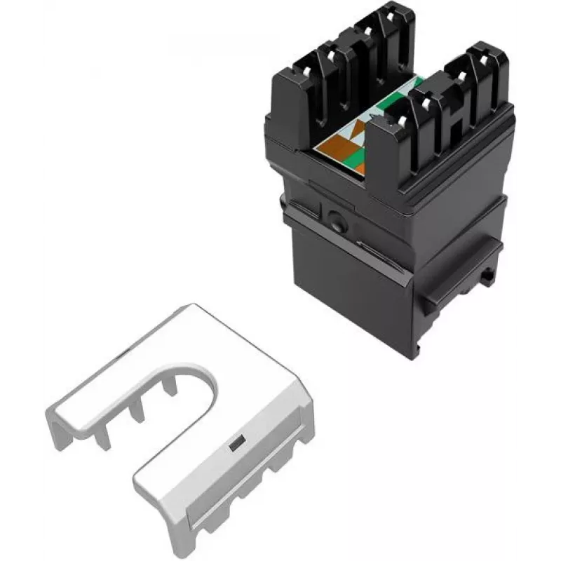 SOLARIX Cat.6 UTP RJ45 Keystone Jack sin herramientas, negro