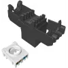 SOLARIX Cat.6 UTP Módulo keystone RJ45 Tool-Free, Negro (RAL 9005)