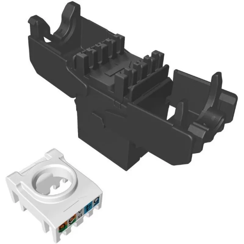 SOLARIX Cat.6 UTP Módulo keystone RJ45 Tool-Free, Negro (RAL 9005)