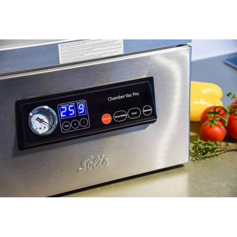 Solis Chamber Vac Pro (Type 5702) Envasadora al vacío de cámara S0136, 950 mbar, 350 W, Acero inoxidable
