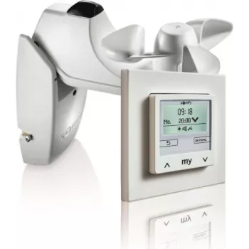 Somfy Soliris Smoove Uno Pure White Kit con sensor de viento/sol y marco 1818318