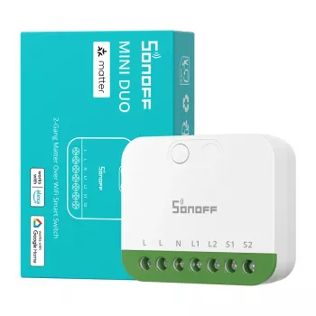 Sonoff MINI-2GS interruptor mini Matter de dos canales