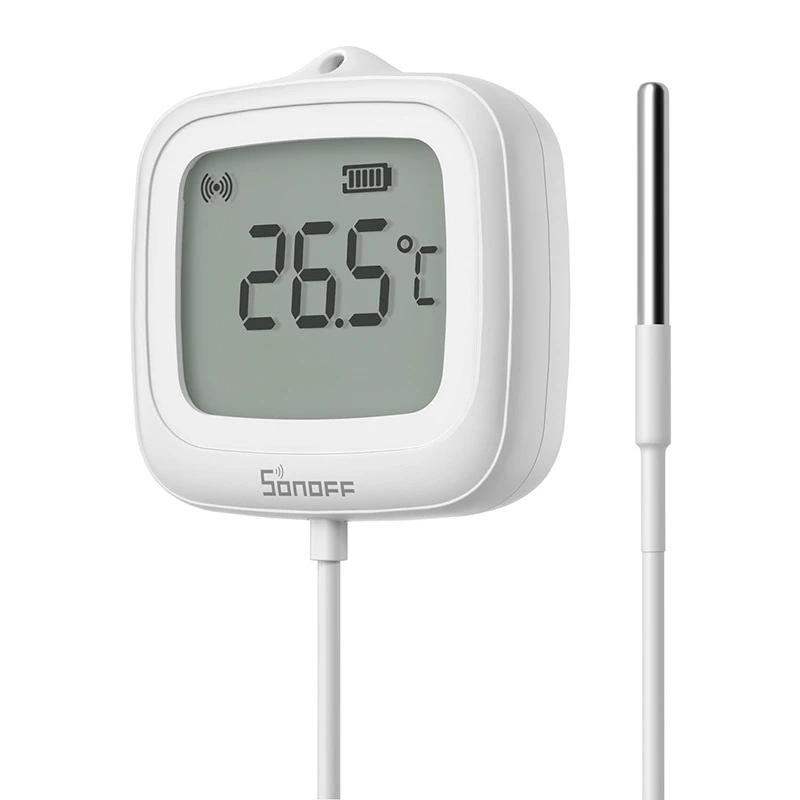 Sonoff SNZB-02LD sensor de temperatura LCD Zigbee 3.0 con sonda externa