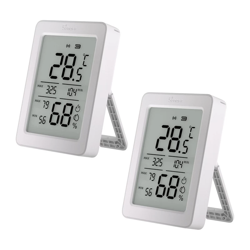 SONOFF ZigBee SNZB-02DR2 sensor de temperatura y humedad, pack de 2