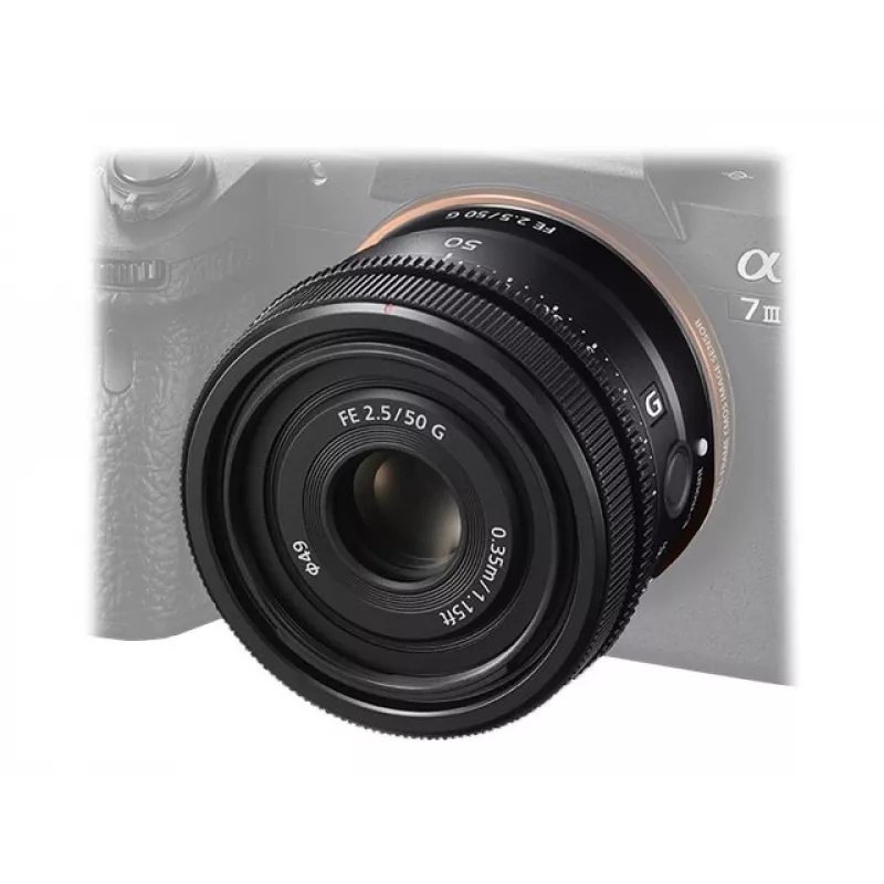 Sony FE 50mm f/2.5 G objetivo