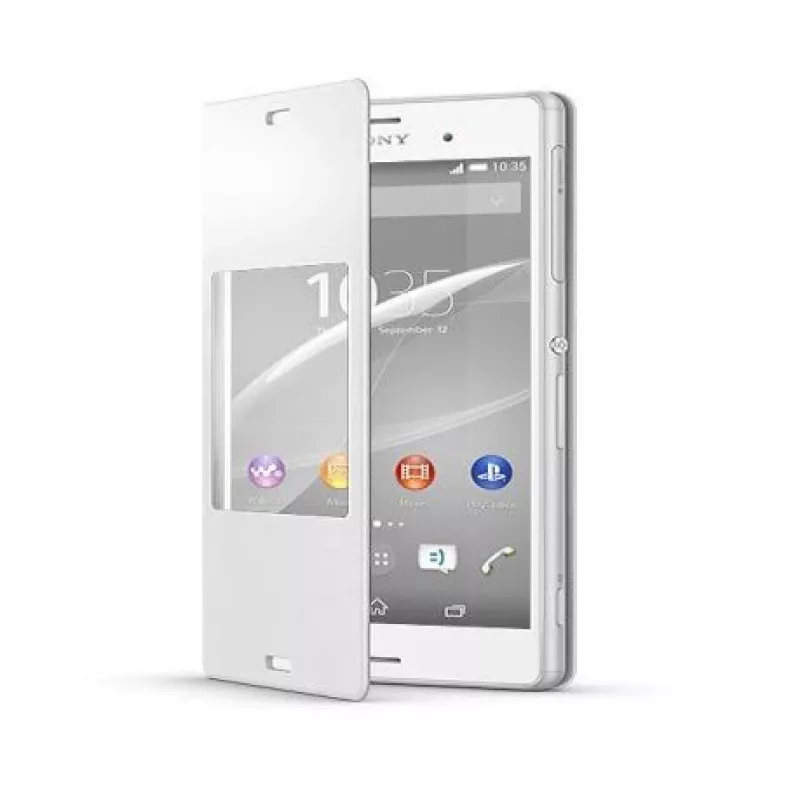 Sony Funda Flip para Xperia Z3 D6603 SCR24 Blanco