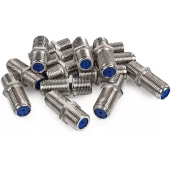 SPACETRONIK HQ conector de barril conector hembra a hembra tipo F para extensión de cable coaxial