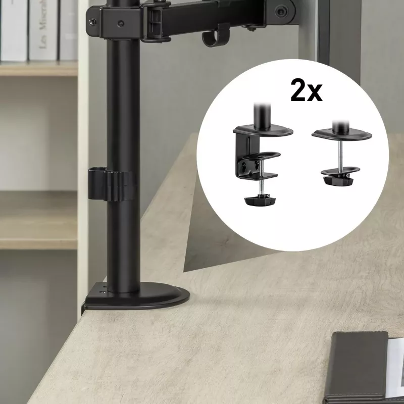 Spacetronik SPA-112 Soporte de mesa para 1 monitor 17-32 pulgadas Negro
