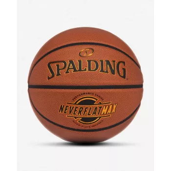 Spalding Neverflat Max Balón de baloncesto indoor/outdoor, marrón