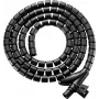 SpeaKa Professional Espiral para cables de poliuretano PE negro flexible 15 mm x 2,5 m (SP-13402968)