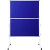 Biombo de moderación SpeaKa Professional SP-PB-B01 fieltro azul 1250 x 1850 mm plegable con ruedas de doble cara SP-12058196