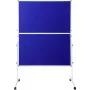 Biombo de moderación SpeaKa Professional SP-PB-B01 fieltro azul 1250 x 1850 mm plegable con ruedas de doble cara SP-12058196