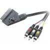 SpeaKa Professional Cable SCART a 3x RCA Composite AV 2 m negro SP-7869848