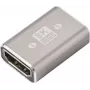 SpeaKa Professional SP-11301992 adaptador HDMI conector hembra a conector hembra 8K 60Hz 4K 120Hz aluminio gris