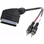 SpeaKa Professional SP-7870676 cable de audio 2 m SCART a 2 x RCA negro