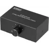 SpeaKa Professional SP-AS-500 Conmutador de audio RCA de 4 puertos bidireccional con carcasa metálica