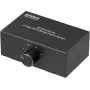 SpeaKa Professional SP-AS-500 Conmutador de audio RCA de 4 puertos bidireccional con carcasa metálica