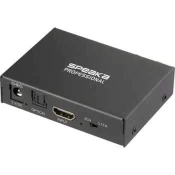 SpeaKa Professional SP-HDS-300 Divisor HDMI 1x2 con extracción de audio 4K