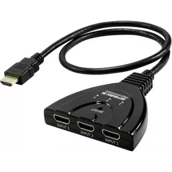 SpeaKa Professional SP-HDSW-200 Conmutador HDMI de 3 puertos 8K UHD 7680x4320 píxeles