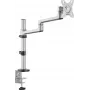 SpeaKa Professional SP-MM-1060 soporte de mesa para monitor individual para pantallas de 17-32 pulgadas, aluminio, totalmente articulado con altura ajustable, VESA 75/100, 9 kg, negro SP-14376400