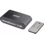 SpeaKa Professional SP-SW-200 Conmutador Toslink 4x2 con mando a distancia, carcasa de aluminio