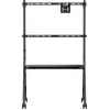 SpeaKa Professional SP-TVC-1600 Carro de TV 49 pulgadas-80 pulgadas soporte de suelo regulable en altura con bandeja AV y bandeja para cámara (SP-14375748)