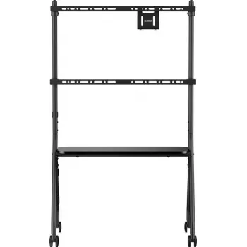 SpeaKa Professional SP-TVC-1600 Carro de TV 49 pulgadas-80 pulgadas soporte de suelo regulable en altura con bandeja AV y bandeja para cámara (SP-14375748)