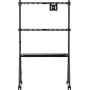 SpeaKa Professional SP-TVC-1600 Carro de TV 49 pulgadas-80 pulgadas soporte de suelo regulable en altura con bandeja AV y bandeja para cámara (SP-14375748)