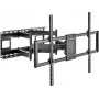 SpeaKa Professional SP-TVM-1300 Soporte de pared para TV de 60-120 pulgadas, inclinable y giratorio, 120 kg de carga, negro